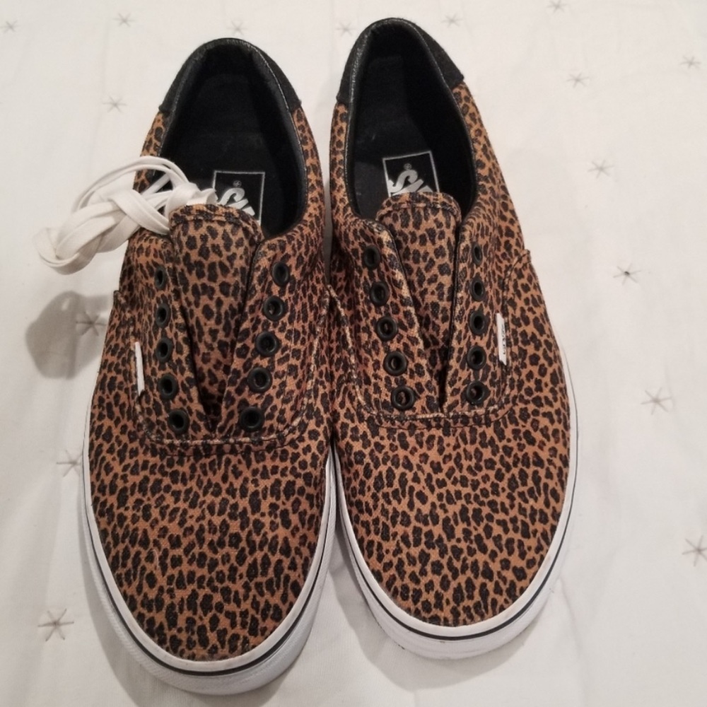 Cheetah print Vans - only worn once